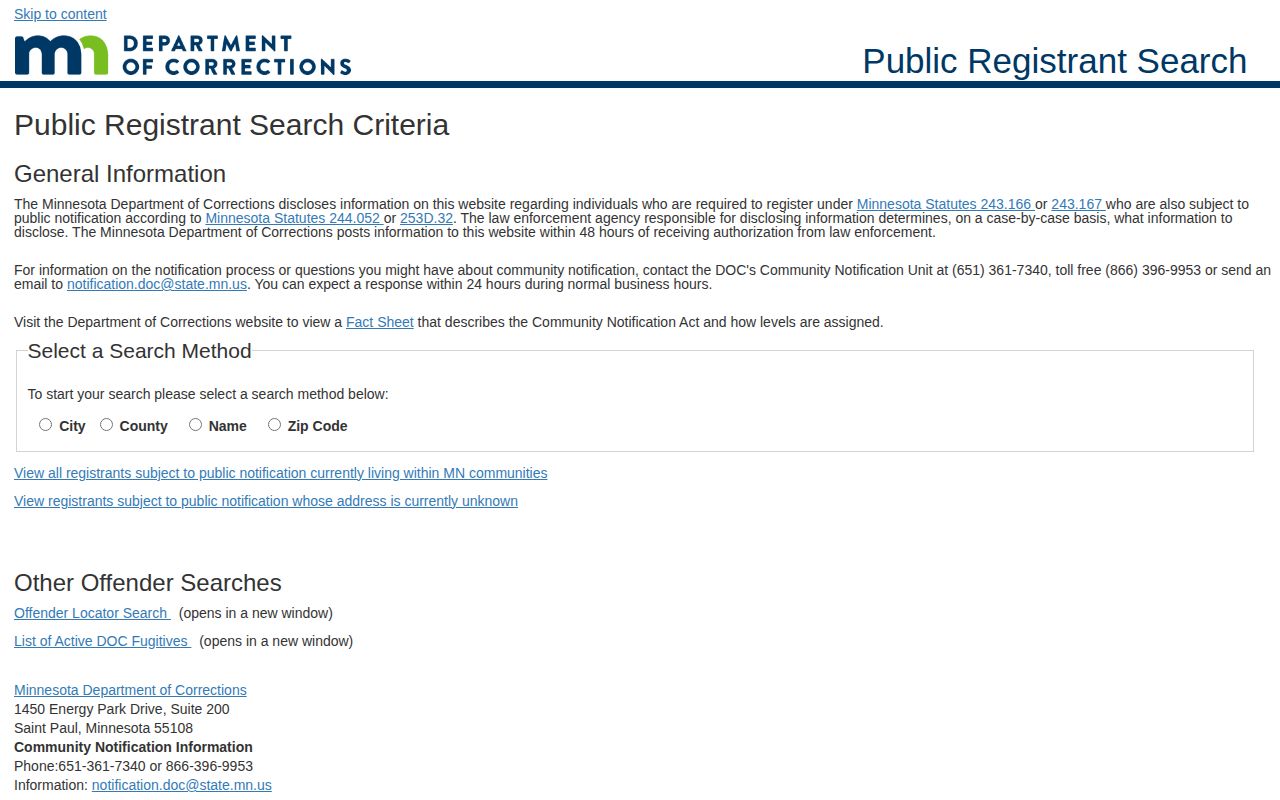 Freeborn County VINELink release check compared with Minnesota Level III registry